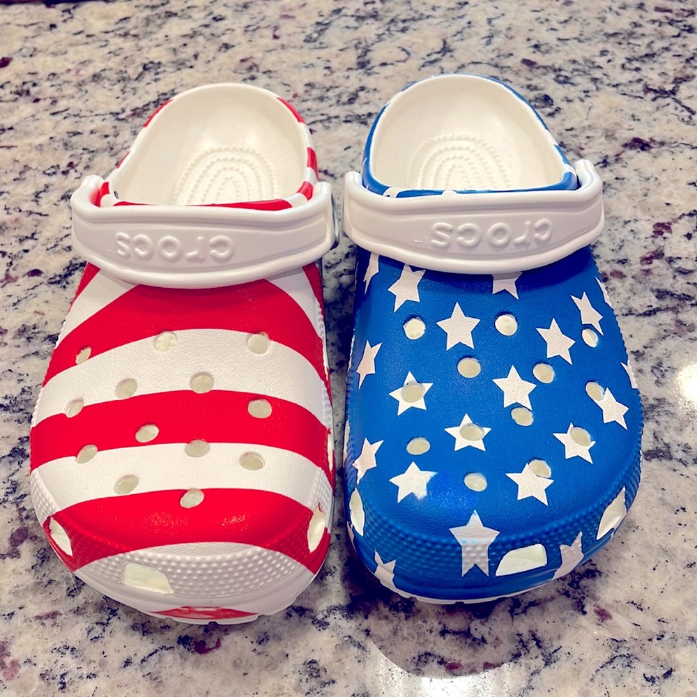 American Flag Crocs
